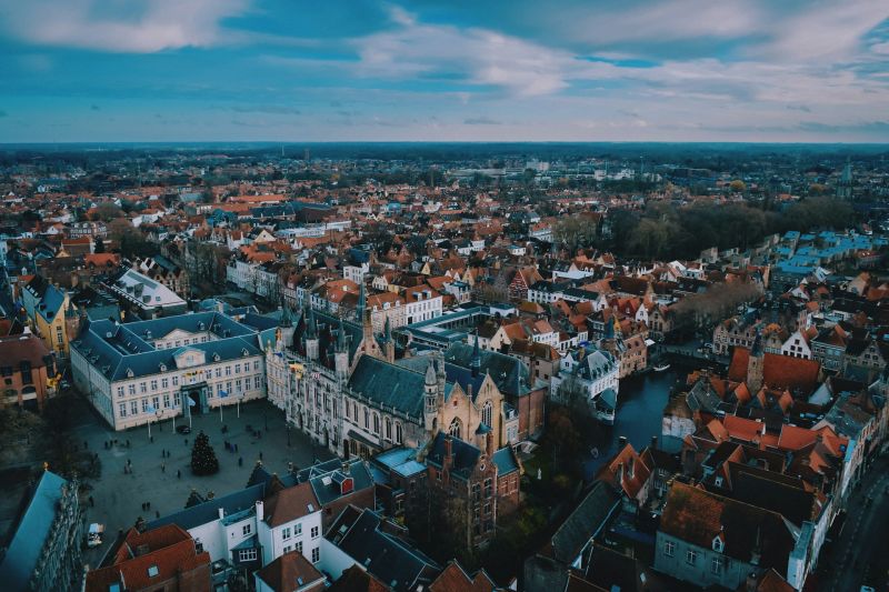 Brugge skyview